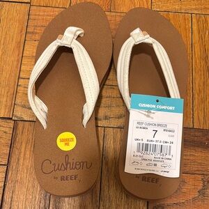 Reef Cushion Breeze Sandals - Tan and Cream